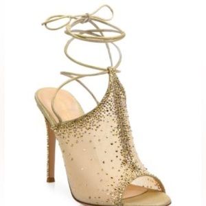 Gianvito Rossi Etoile Crystal-Embellished Heels